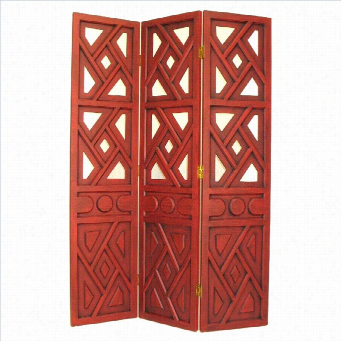 Custom Obrn Wiindmilk Room Divider In China Red