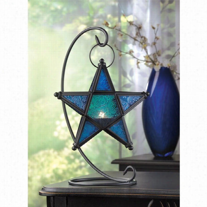 Zingzand Thingz Sta Table Lantern In Sapphire