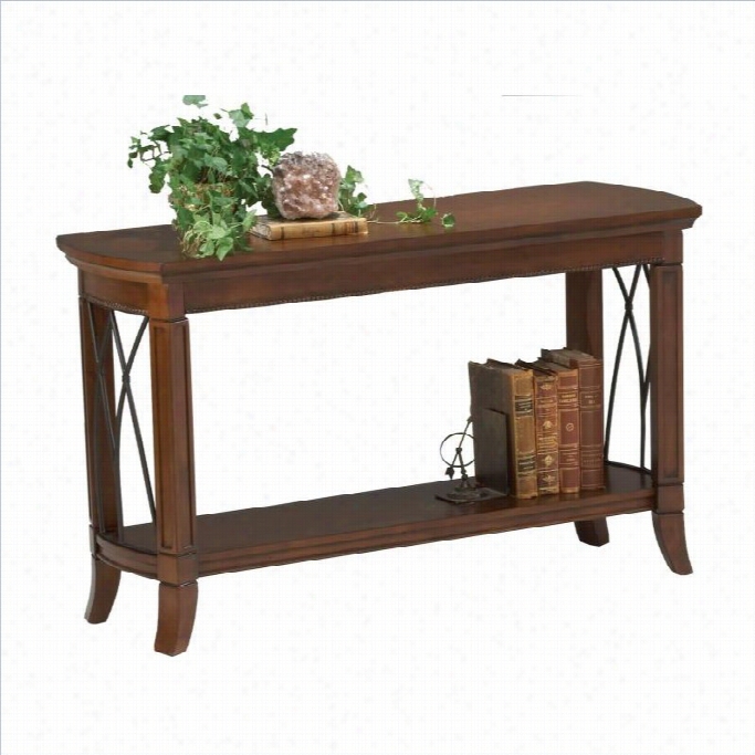 Bernards Cathedral Sofa Table  In Cherry