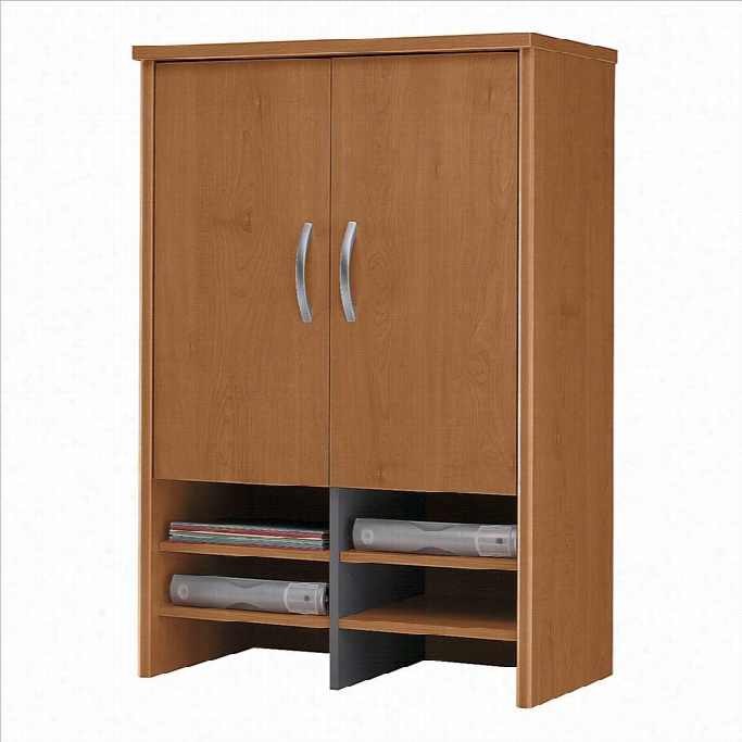 Bush Bbf Series C 30w Hutch In Natural Cherry