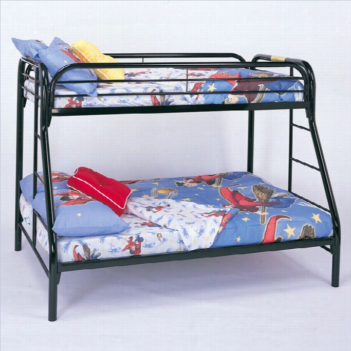 Coaster Ttacey Twin Over Full Metal Bunk Bed I N Black Fibish