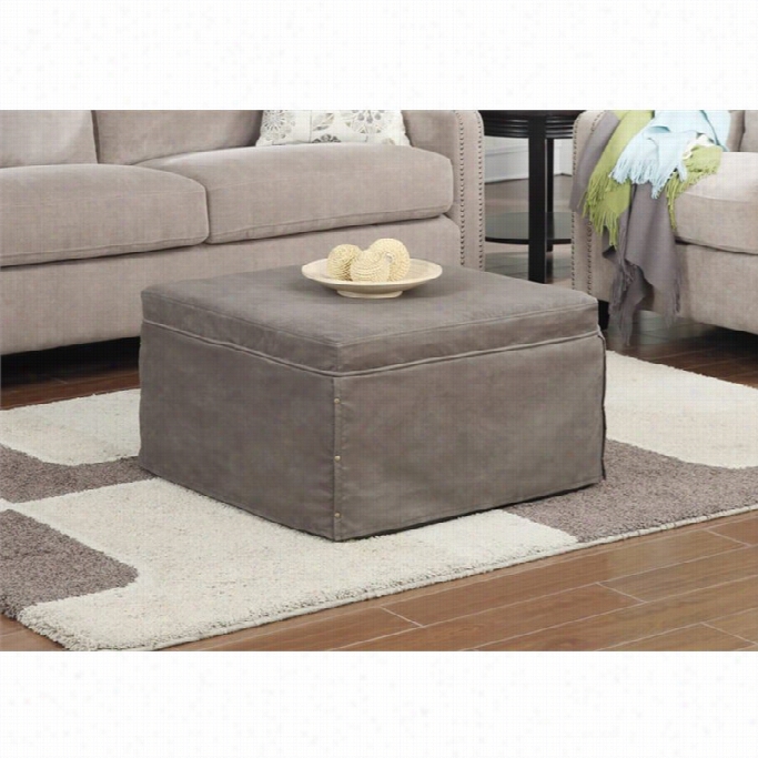 Convenience Concepts Designs4comffort Twin Folding Bed Ottoman In Taupe