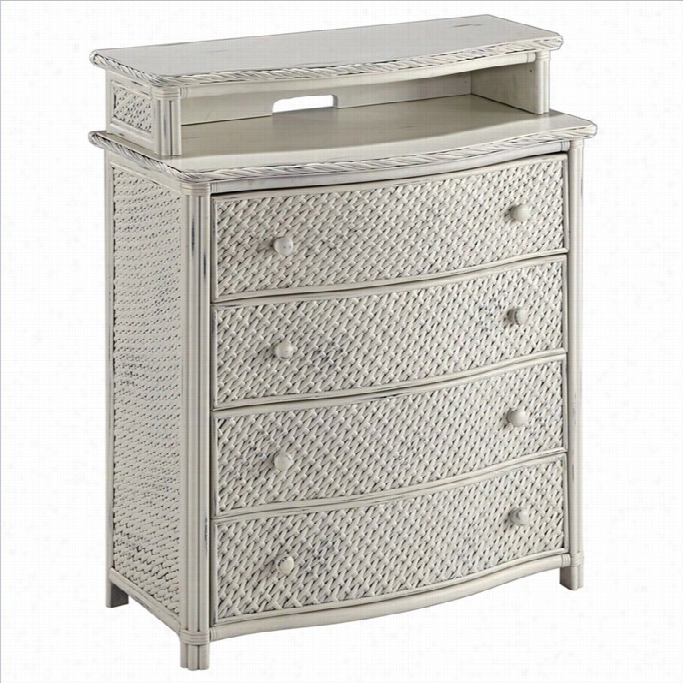 Home Styles Marco Island Media Chest In White
