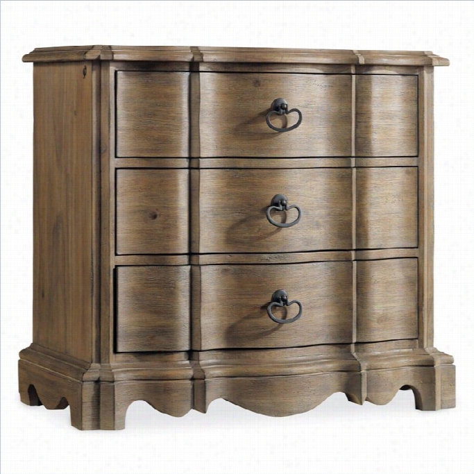 Hooker Furnniture Corsica 3-drawer Nightstand In Light Wood