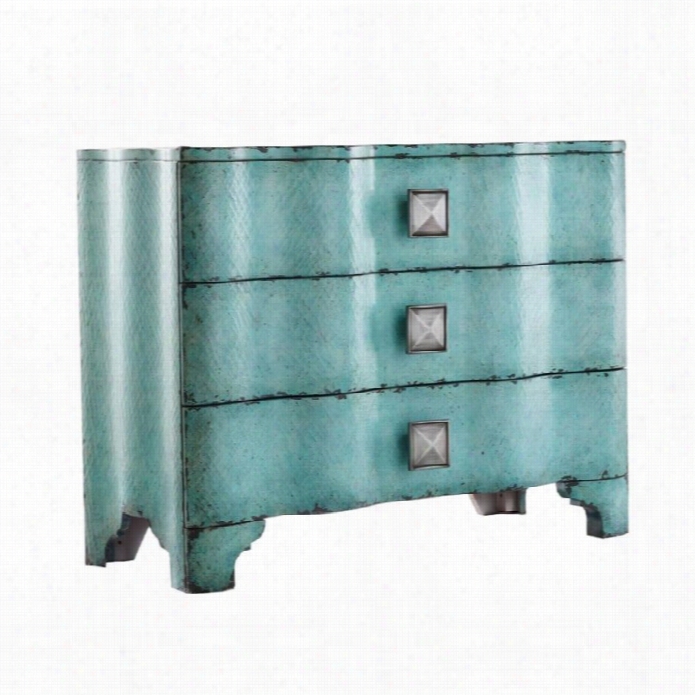 Hooker Furniture Melange Turquoise Crackle Accent Chest In Turquoise