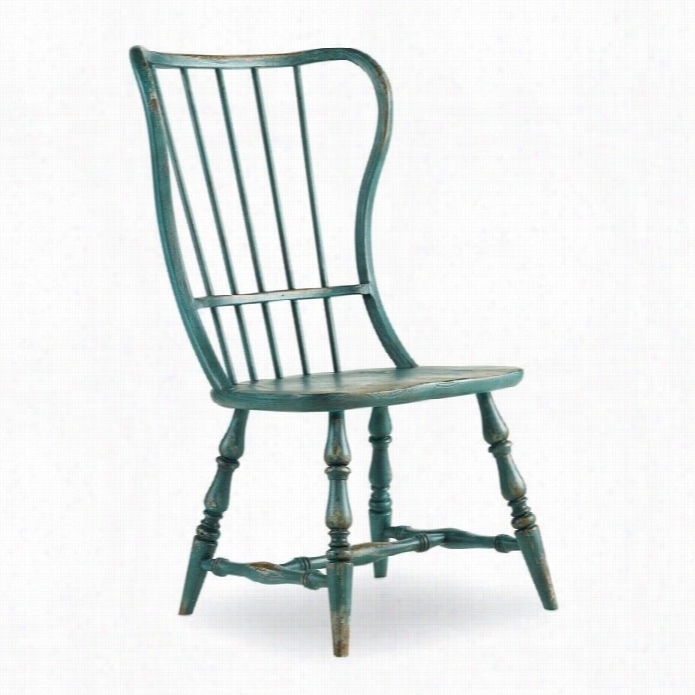 Hooker Furniture Sanctuarys Pindle Arm Dining Chair In Blue