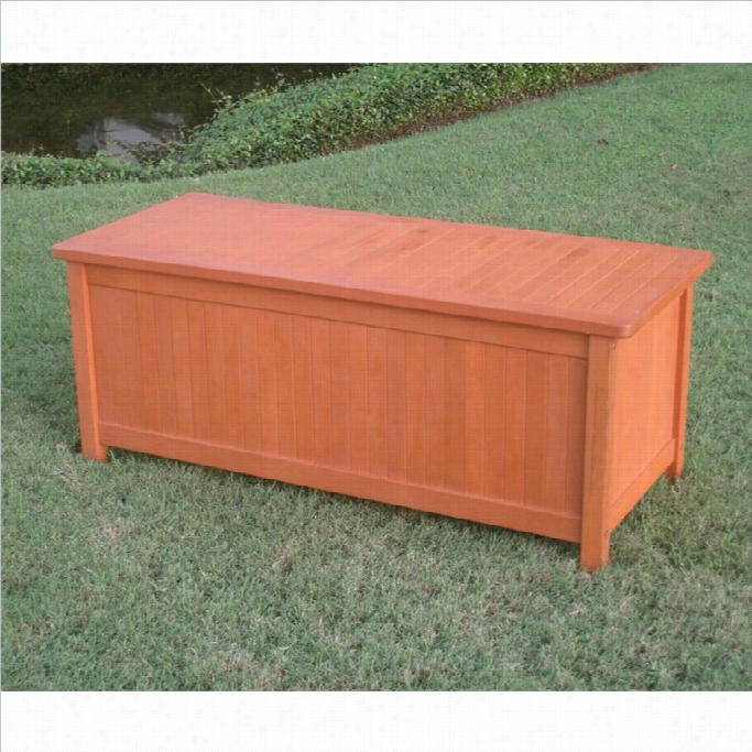 International Caravan Royal Tahki Outdoor Patio Storage Bench