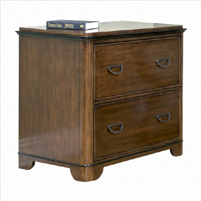 Kathy Ireland Home By Martin Kensington 2 Drawer Lateral File In Warm Fruitwood