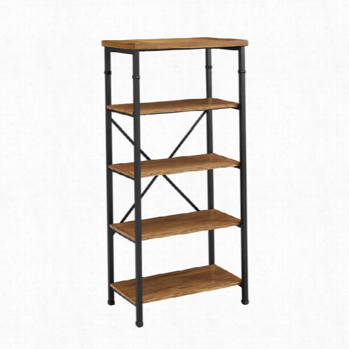 Linon Austin 4 Shelf Bookcase In Black