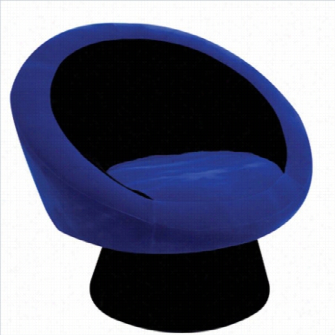 Lumisource Egg Chair In Black/blue