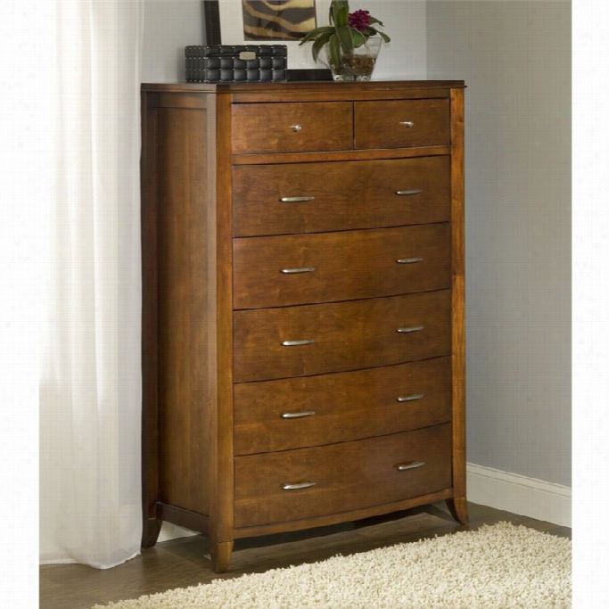 Modus Brighton 7 Drawer Chest In Cinnamon Finish