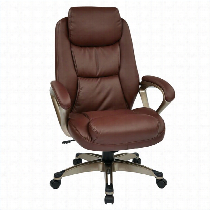 Office Str Ech Series Eco Leather Office Seat Of Justice In Cocoa And Wine