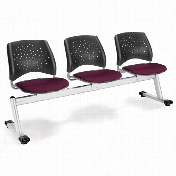 Ofm Heavenly Body 3 Beam  Sea Ting With Seat S In Burgundy