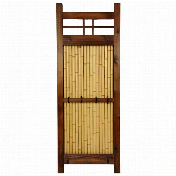 Oriental Furniture 4' X 1.5' Kumo Fence In Natural