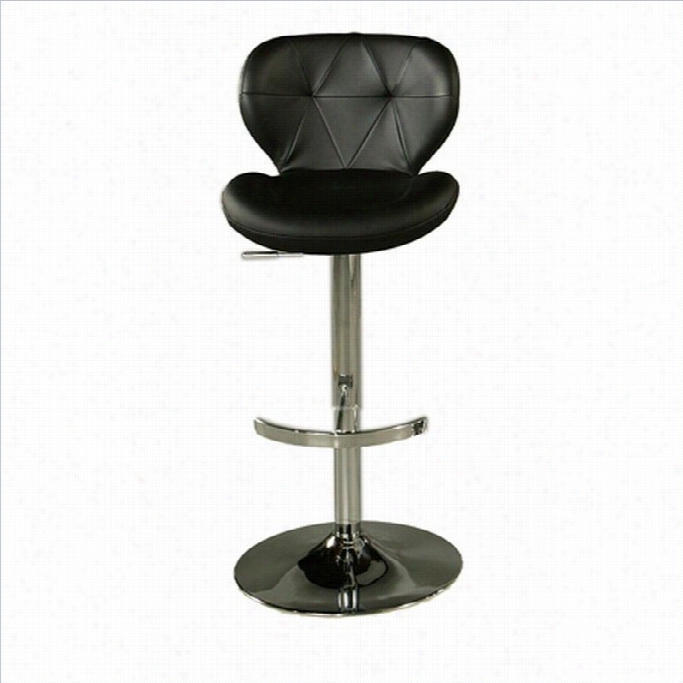 Pastel Furniture Aegean Co Ast 30 Upholstered Bar Stool In Black