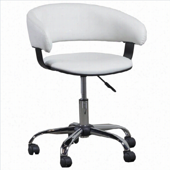 Powell Furniture Gas Lift Desk Office Chair In White