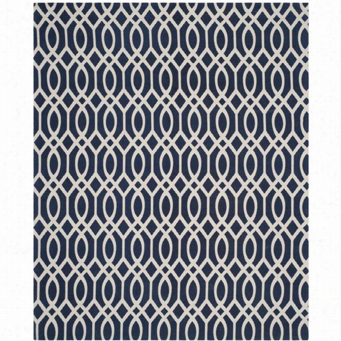 Safavihe Ccedar Broko Navy Conttemporary Rug - 9' X 12'