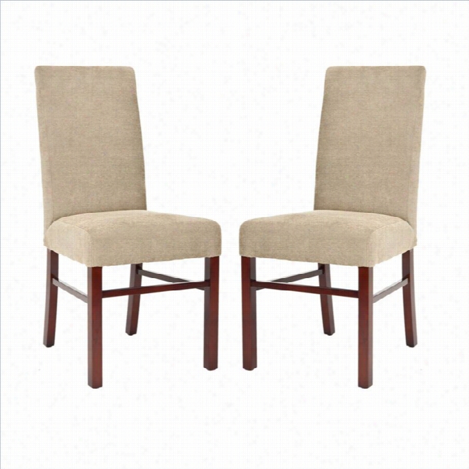 Safavieh Claseical Av A Polyester Dining Char In Sage (set Of 2)