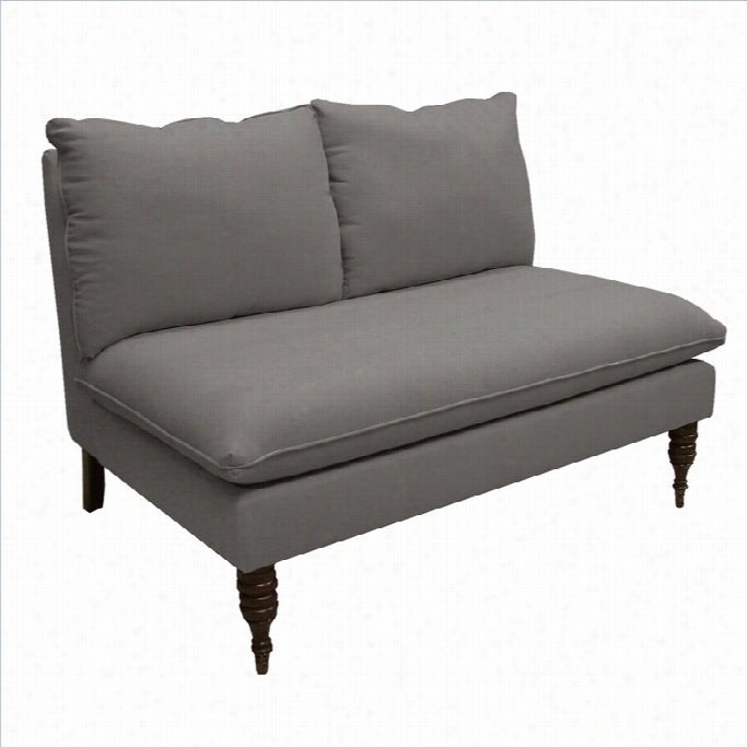 Skyline Furniture Armless Love Seat In Grey