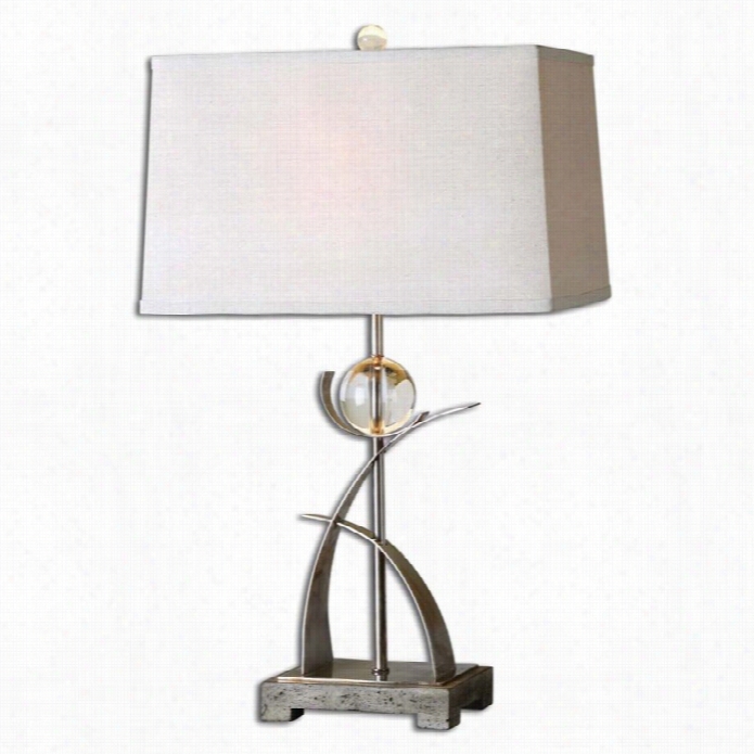 Uttermosr Cortlandt Curved Metal Table Lamp
