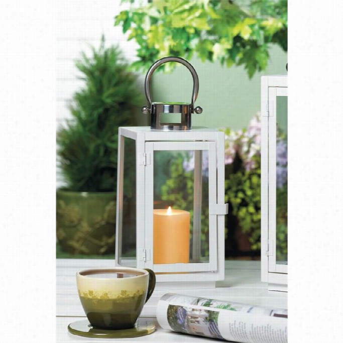 Zngz And Thingz Carrel Lantern In White