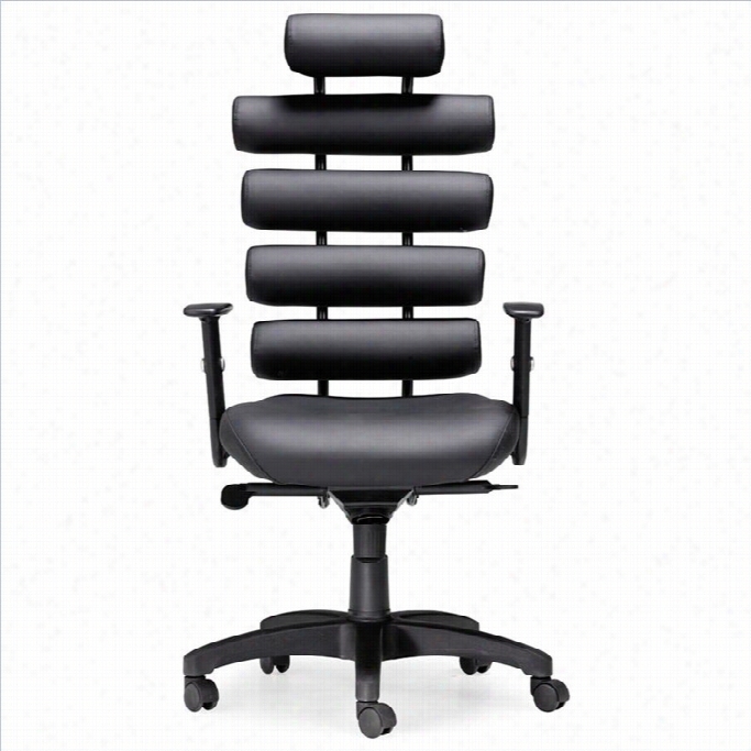 Zuo Unico Office Chair In Black