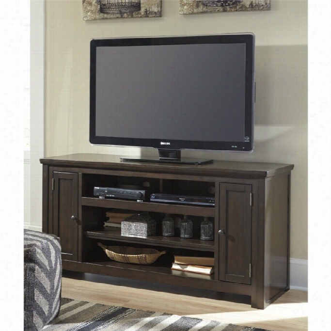 Ashley Garlefti Large 60 Tv Stand In Adrk Brown