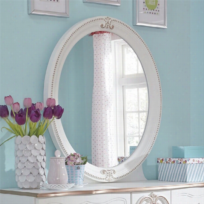 Ashley Korabells Oavl Bedroom Mirror In White