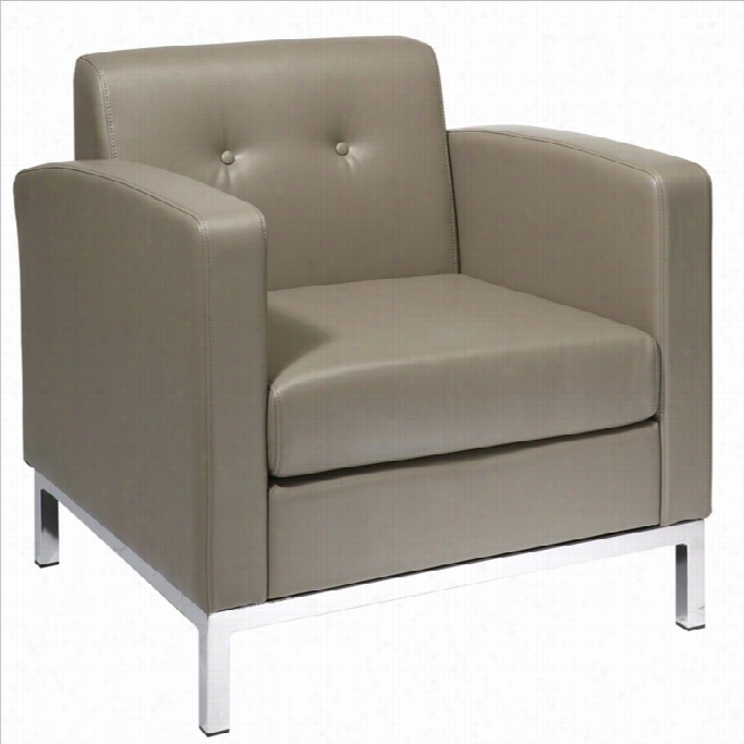Avenue Six Wal Street Arm Chair In Gray