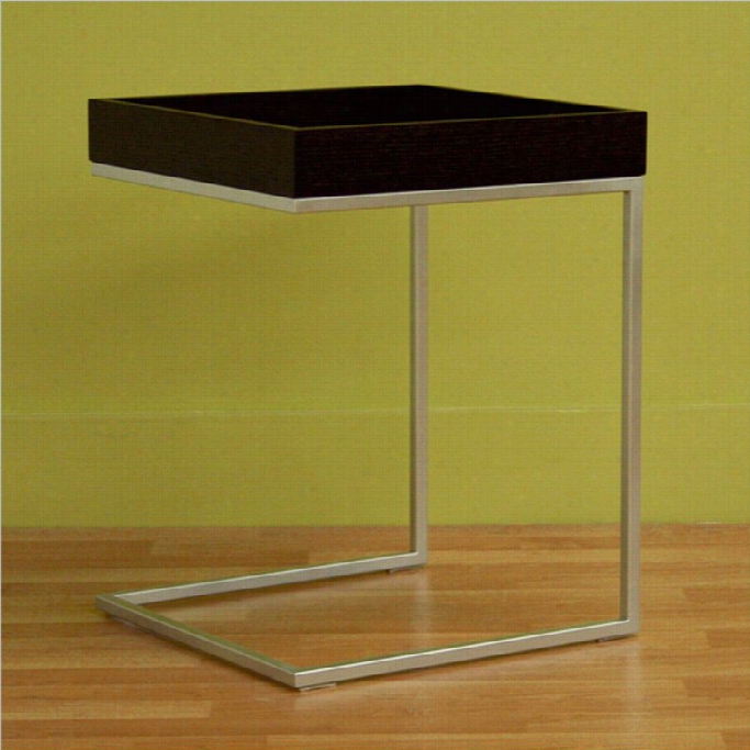 Baxton Studio Modern End Table In Blac K