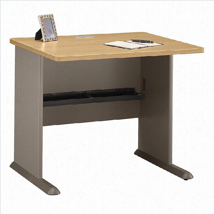 Bush  Bbf Series A 36 Wdesk In Light Oakk