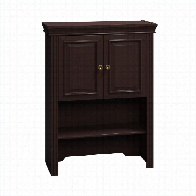 Bush Bbf Syndicate  30w Lateral File Hutch In Mocha Cherry