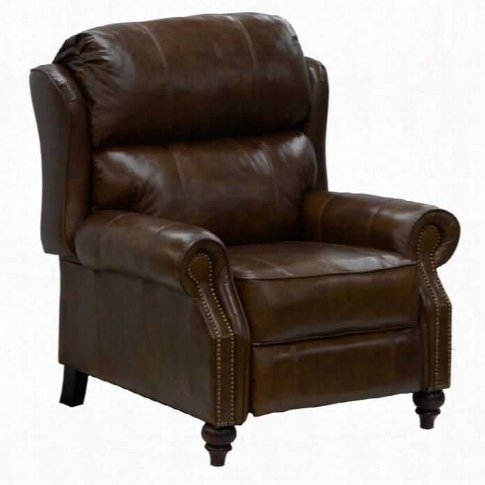 Catnapper Biltmore Leather Reclining Chair In Timber