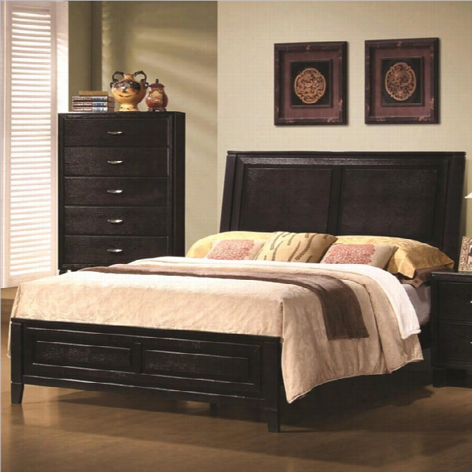 Coaaster Nacey Queen Bed In Brow Nblack Stwin