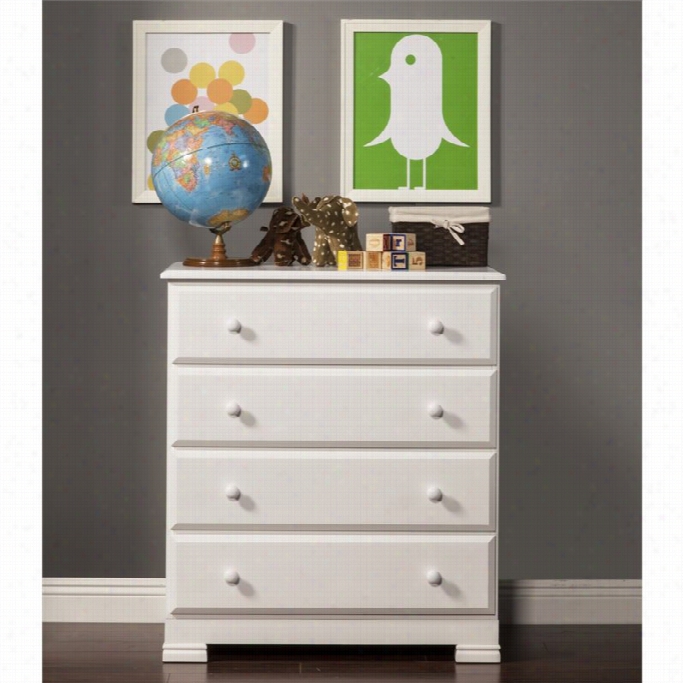 Davinci Kalani 4drawer Chest In Wgite Finish