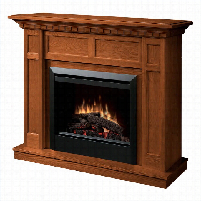 Dimplex Caprice Free Standing Electric Fireplace  In Warm Oak