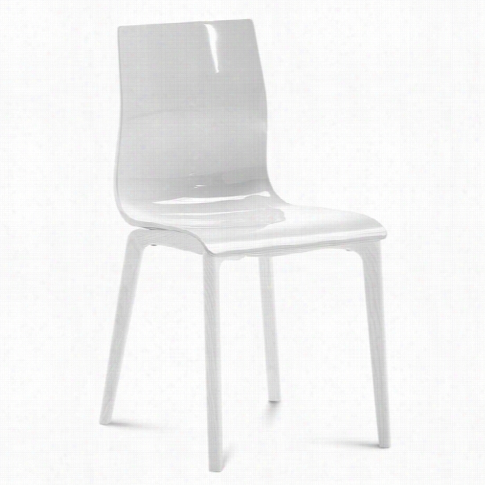 Dkmitalia Gel-l Dining Chair With White Egs Ijw Hite