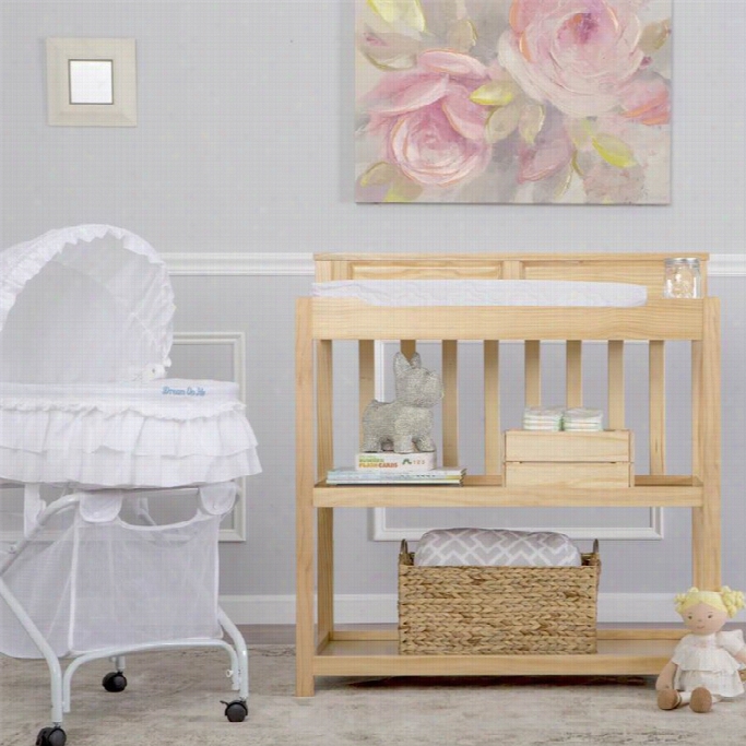 Dream On Me Zoey 3-in-1 Convertible Changing Table In Natural