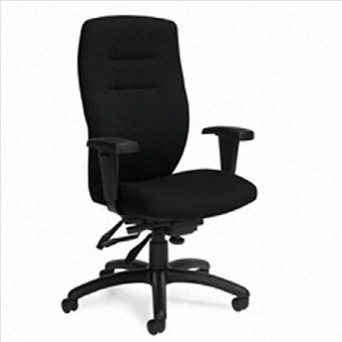Global Synopsis High Bac Mlti Tilter Office Chair In Blakc Coal