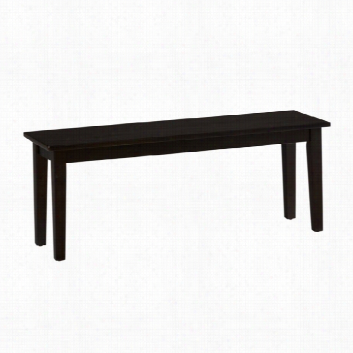 Jofran Simplicity Wood Dining Bench In Espresso