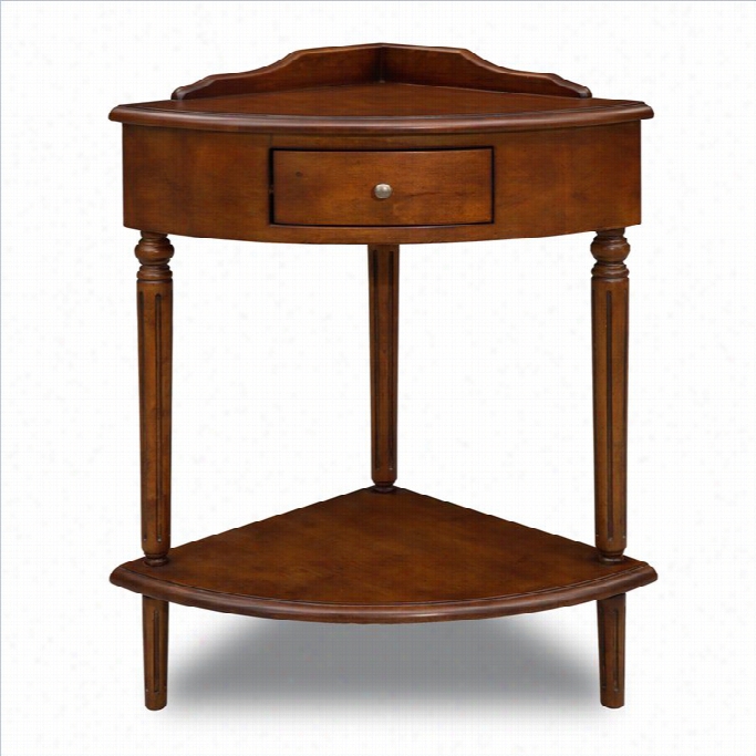 Leick Favotte Funds Conrer Table In Russet