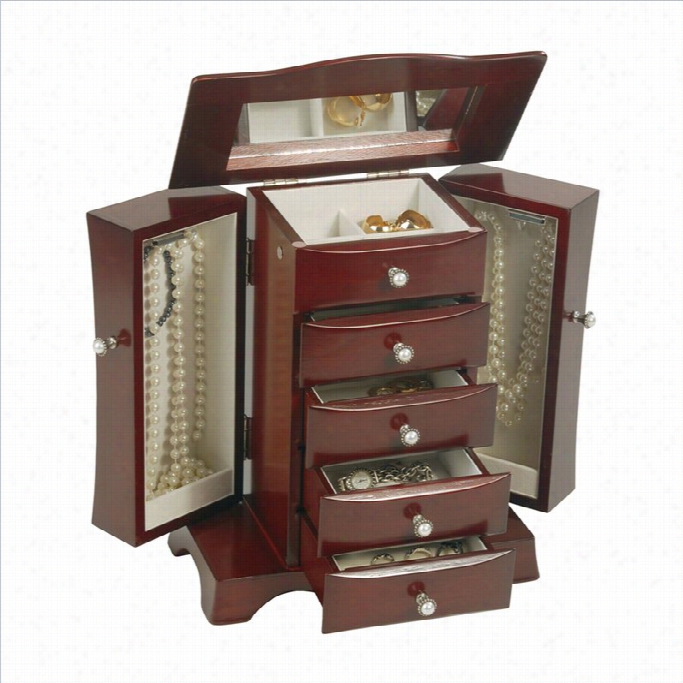 Mele And Co. Bette Jewelr Box In Amhogany