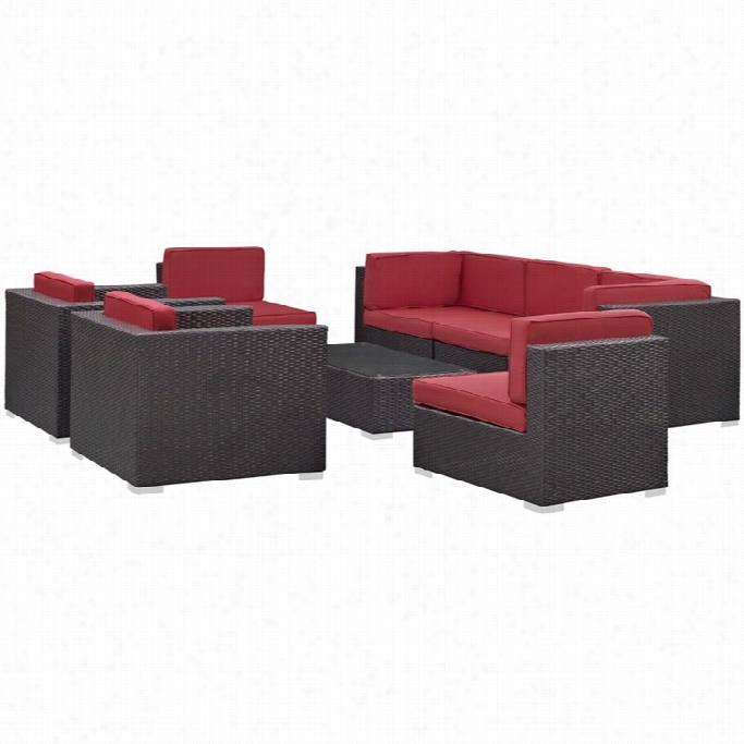 Modway Convene 8 Drama Outdoor Sofa Sst In Espr Esso Andr Ed