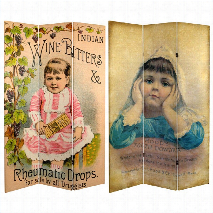 Oriiental Vintage Chipdren Canvas Room D Ivider