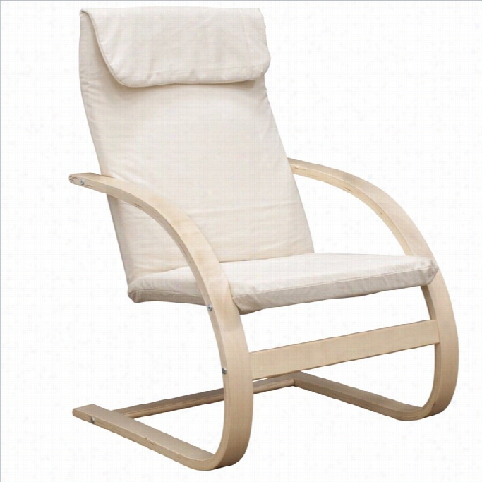 Rgeency Mia Recliining Chair In Natural And Beige