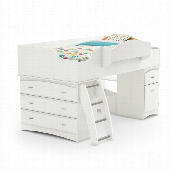 Suoth Hore Imagine Twin Loft Bed In Pure White