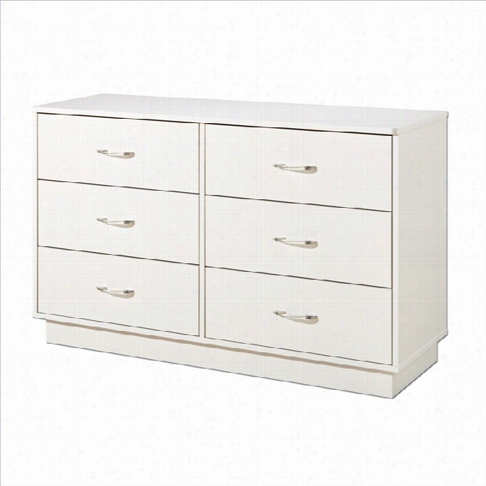 South Shore Logik Pure White Double Dresser