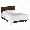 Skyline Furniture Linen Slipcover Bed in Chocolate-Twin