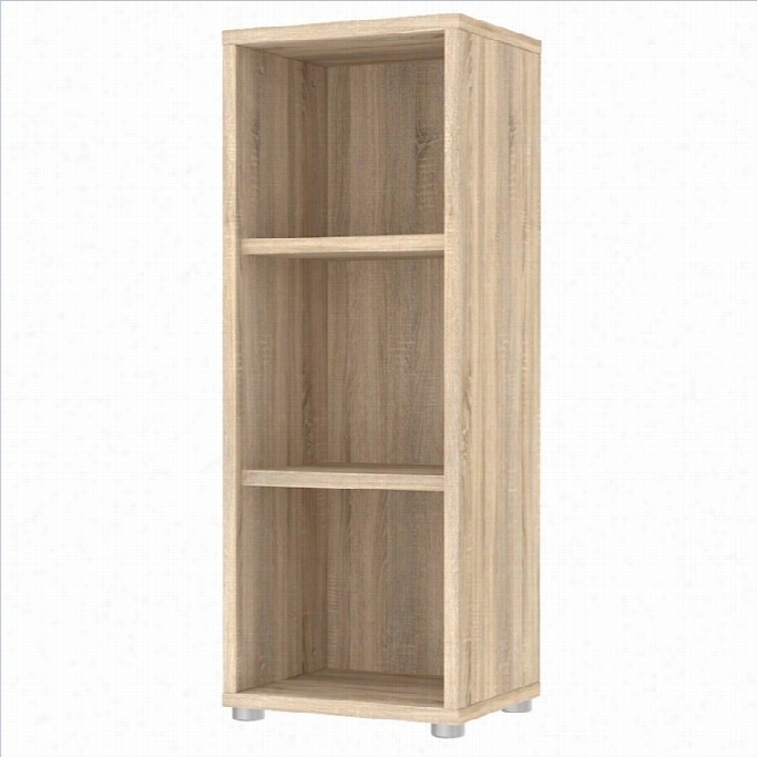 Tvilum Structure 3 Shelf Narrowb Ookcase In Oak Strucure