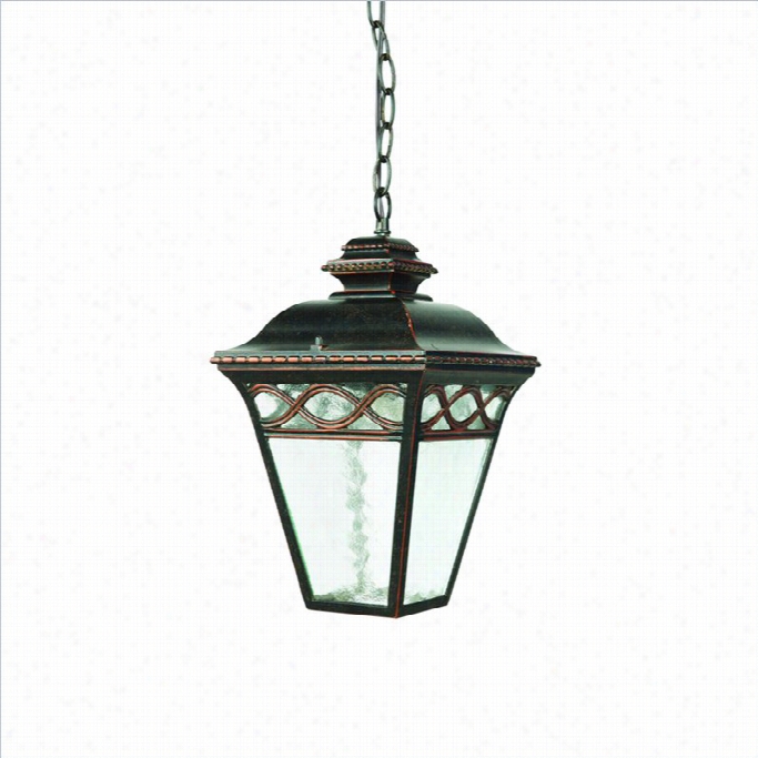 Yosemite Home Decor Reynolds Creek 1 Light Hanging Exterio In Oil Rubbed Bronze W1t Lear Water Glass Medium